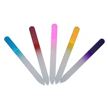 Набор для маникюра из 5 хрустального стекла пилки для маникюра-Радуга случайный цвет пилка для ногтей#1030 BB