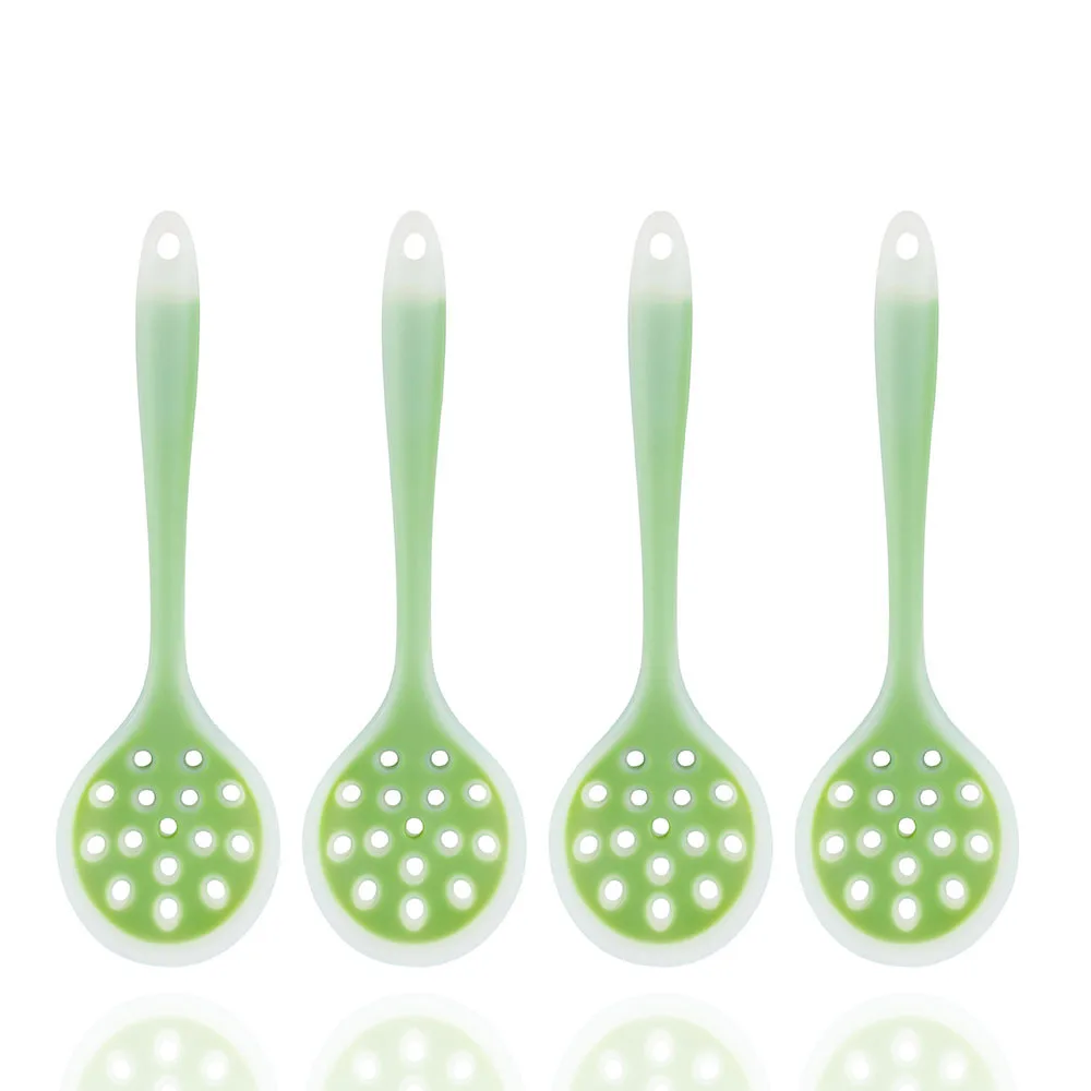 

2pcs/set Kitchen Utensils Non-stick Siliocne Colander Food-grade Silicone Utensil Cooking Color Random