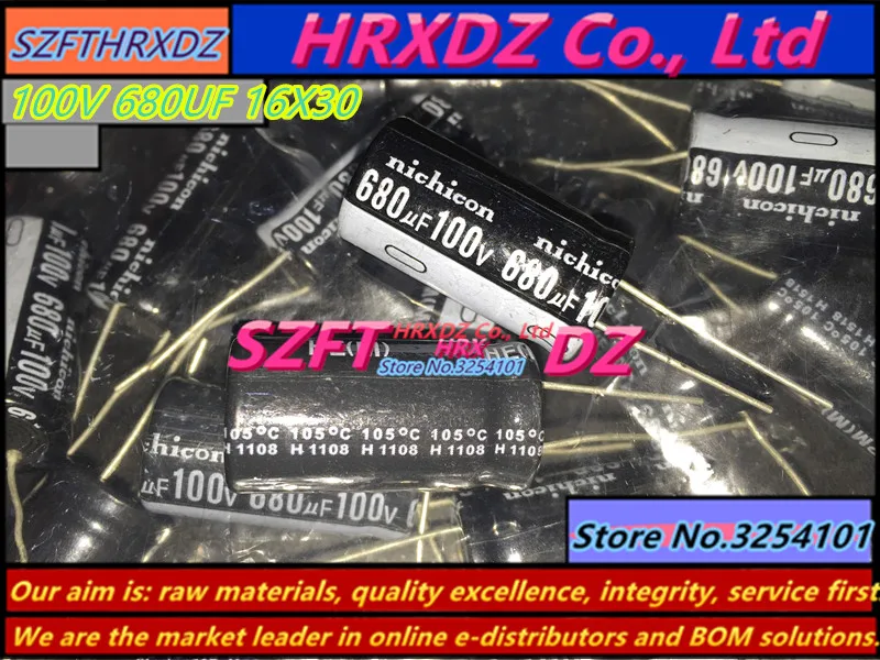 SZFTHRXDZ 20PCS 100V 680UF 16X30 electrolytic capacitor 16*30 | Обустройство дома