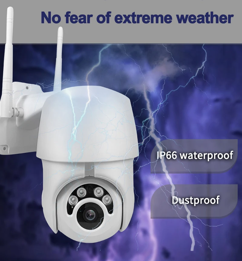 Hebeiros IP66 Водонепроницаемая HD 1080 P P2P ONVIF Wi Fi IP PTZ камера интеллектуальное