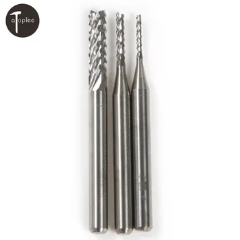 

1PC 1/8" Shank CNC PCB Router Bit Drill Corn Milling Cutter Tungsten Steel Alloy 1.0/1.5/3.175mm End Mill Engraving Bits