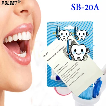 

1600PCS/Lot SB-20A/SB20A Electric Toothbrush Replacement Head Oral-Bygiene Precision Clean Soft-bristled Toothbrush Heads By DHL