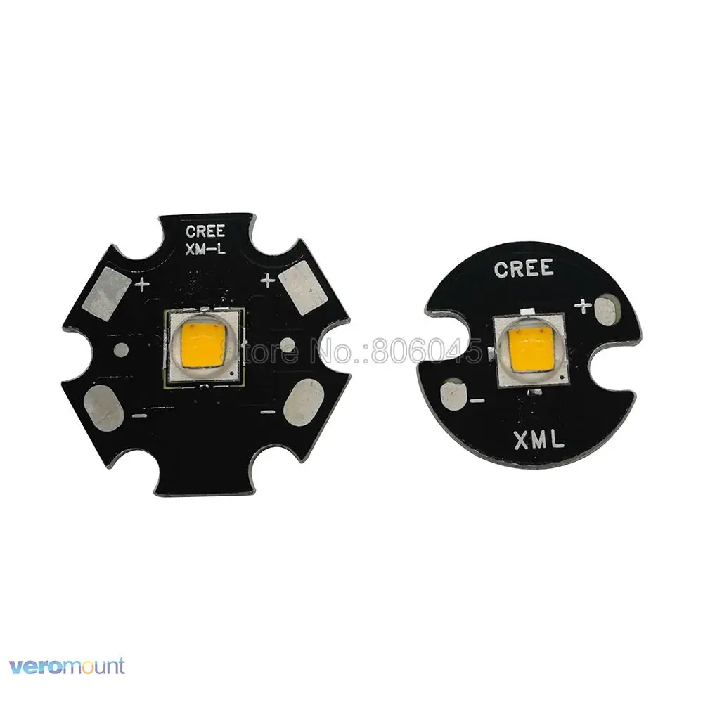 2x CREE XML2 XM-L2 T6 холодный белый 6500 к нейтральный белый 4500 к теплый белый 3000 К высокая мощность светодиодный излучатель 16 мм 20 мм белый или черный PCB