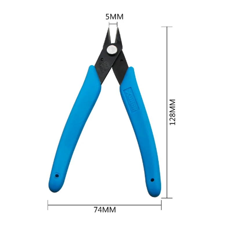 Электрические компоненты, кусачки для кабеля, режущие боковые ножницы, кусачки, Нескользящие резиновые мини-плоскогубцы, ручные инструменты