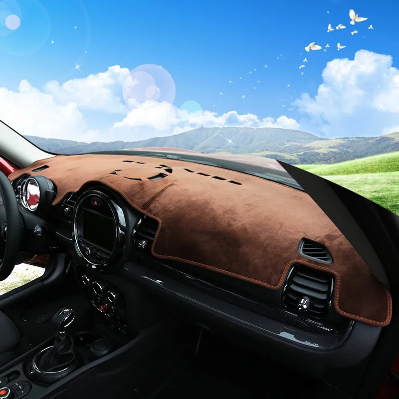 

Brown Car Dashmat Dash Mat Sun Shade Dashboard Cover For Mini Cooper Clubman F54 Hardtop F55 Hatchback F56 2015 2016 2017 2018