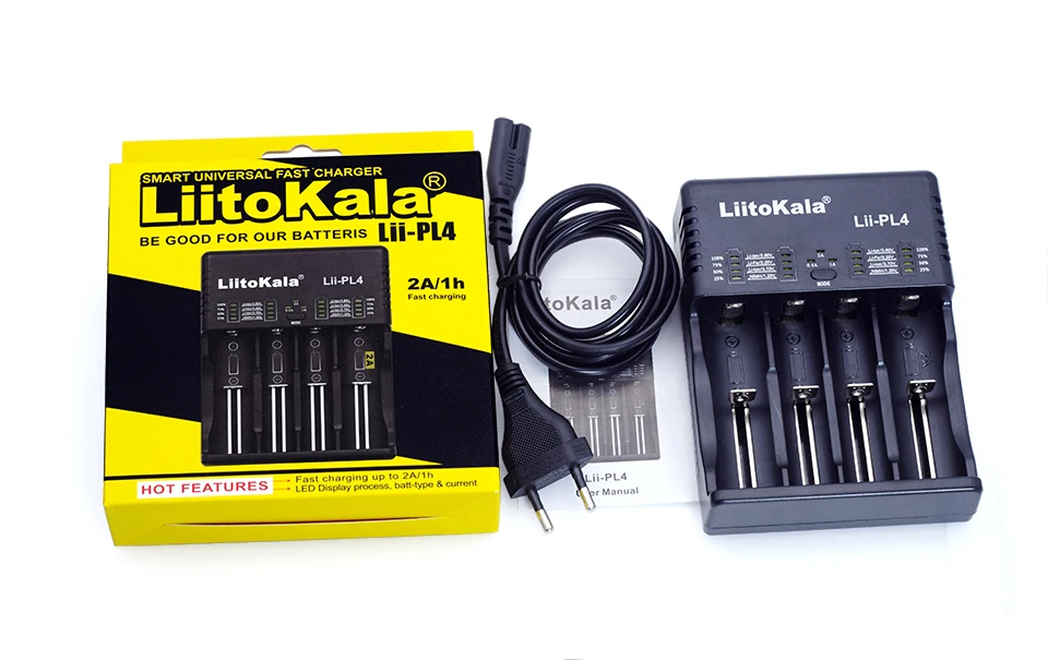 Liitokala Lii-PL4 Intelligent 4 Slot Li-ion Battery Smart Charger Ni-MH//Cd 18650