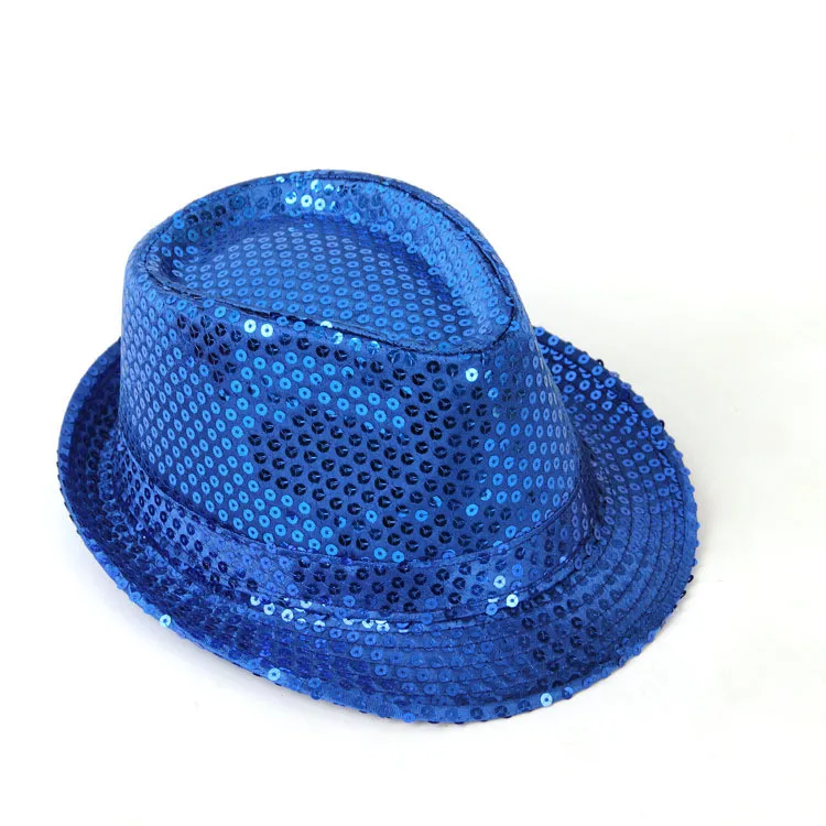 Hot Sale 2018 New Fashion Children Sequins Hat Unisex Jazz Hat Boys And Girls Stage Performance Hat ACA63 (8)