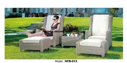 Защита от солнца шезлонг 2 стула набор из ротанга Дизайн Пляжный Отдых лежа диван-кресло из ротанга шезлонг лежал стул Уличная мебель hfb013