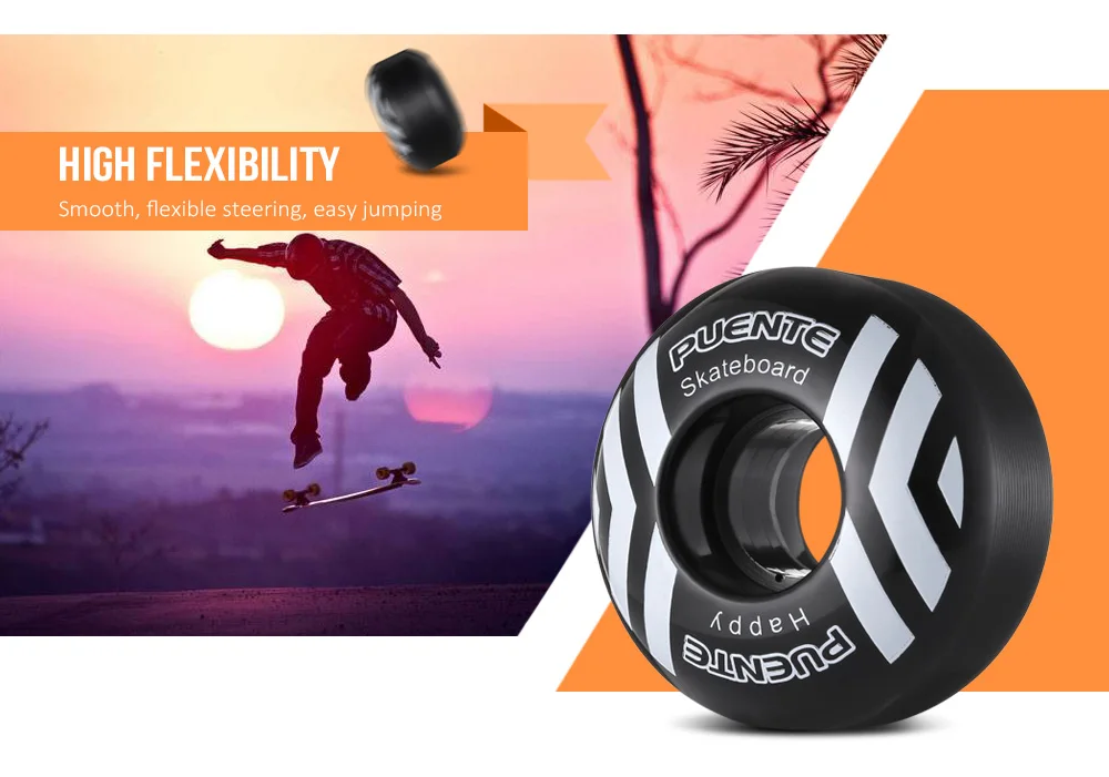 PUENTE PU Skateboard Wheels 52mm