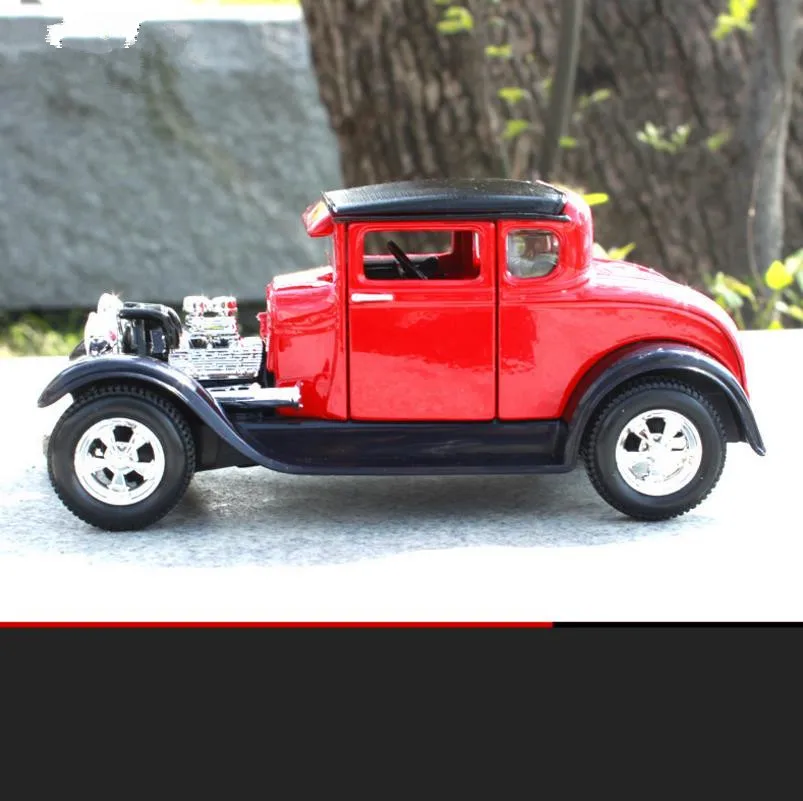 1:24 игрушечный автомобиль из передового сплава 1929 Ford MODEL L Винтажный Классический 3