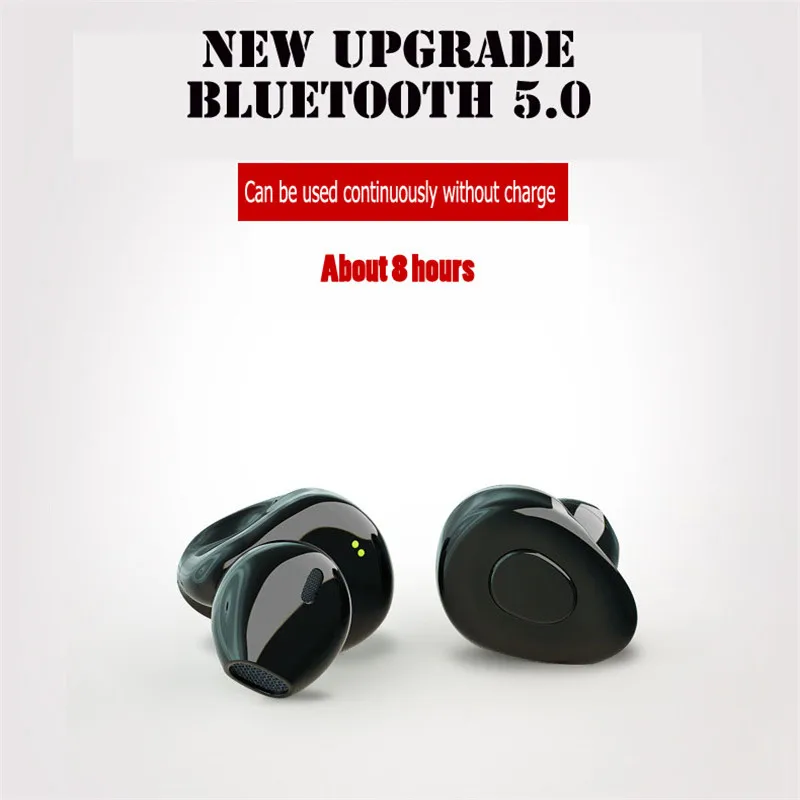 

SX-12 TWS wireless ear Bluetooth 5.0 headset 3D Stereo mini bilateral stereo high quality earphones charging bin long standby