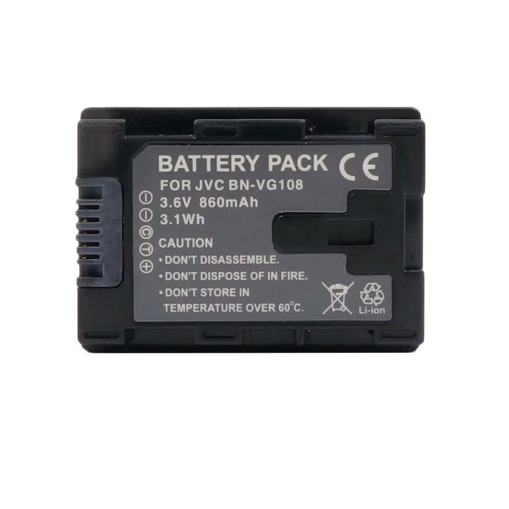 WHCYonline 860mAh BN-VG108 BNVG108 BN VG108 Аккумулятор для камеры JVC | Электроника