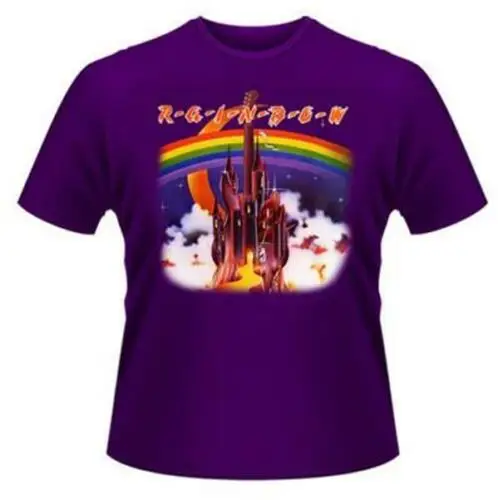 

OFFICIAL LICENSED - RAINBOW - SILVER MOUNTAIN T SHIRT BLACKMORE DEEP PURPLE