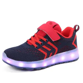 

Kids Glowing Shoes for Boy Girls Light up Sneakers Children USB Charging Luminous Lighted Shoes Sneakers LED size 25-37