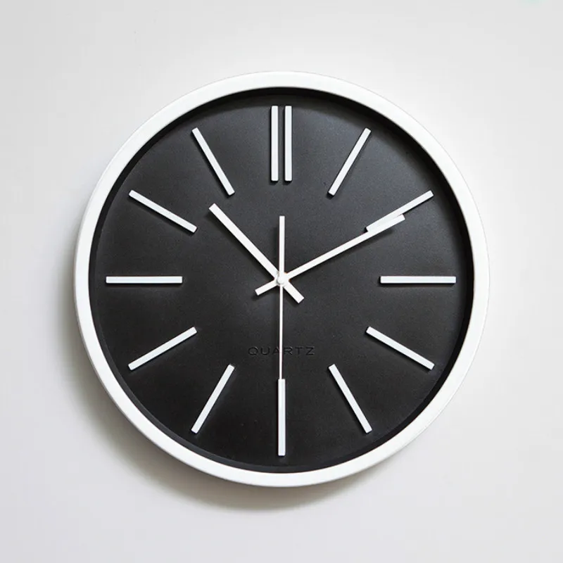 

Creative Modern Simple Measure Mute Wall Clock Living Room Bedroom Sweep Movement Round wall clock