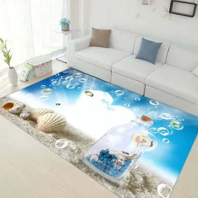 summer 6mm ultra-thin 3D carpet Mediterranean style study room computer swivel mat mats living room sofa mats bedroom rectangula