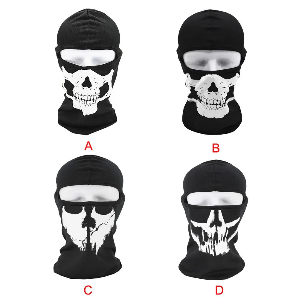 Тактическая Маска на все лицо, Балаклава, мотоциклетная, велосипедная, Охотничья, уличная, лыжная, призрак, Череп, маски, костюм, шлем, Dec28