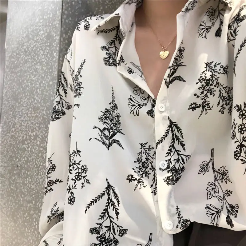Price Hzirip 2019 New Spring Fashion Casual Long Sleeves Retro Slim Loose Single Breasted Fresh Blouse All Match Print Free Shirts