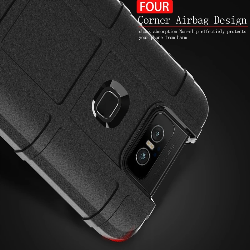 ل Asus ZenFone 6 ZS630KL حالة وعرة غطاء من السيليكون ل Asus Zenfone 6 حالة صدمات الهاتف حالات ل ZenFone 6 ZS630KL غطاء