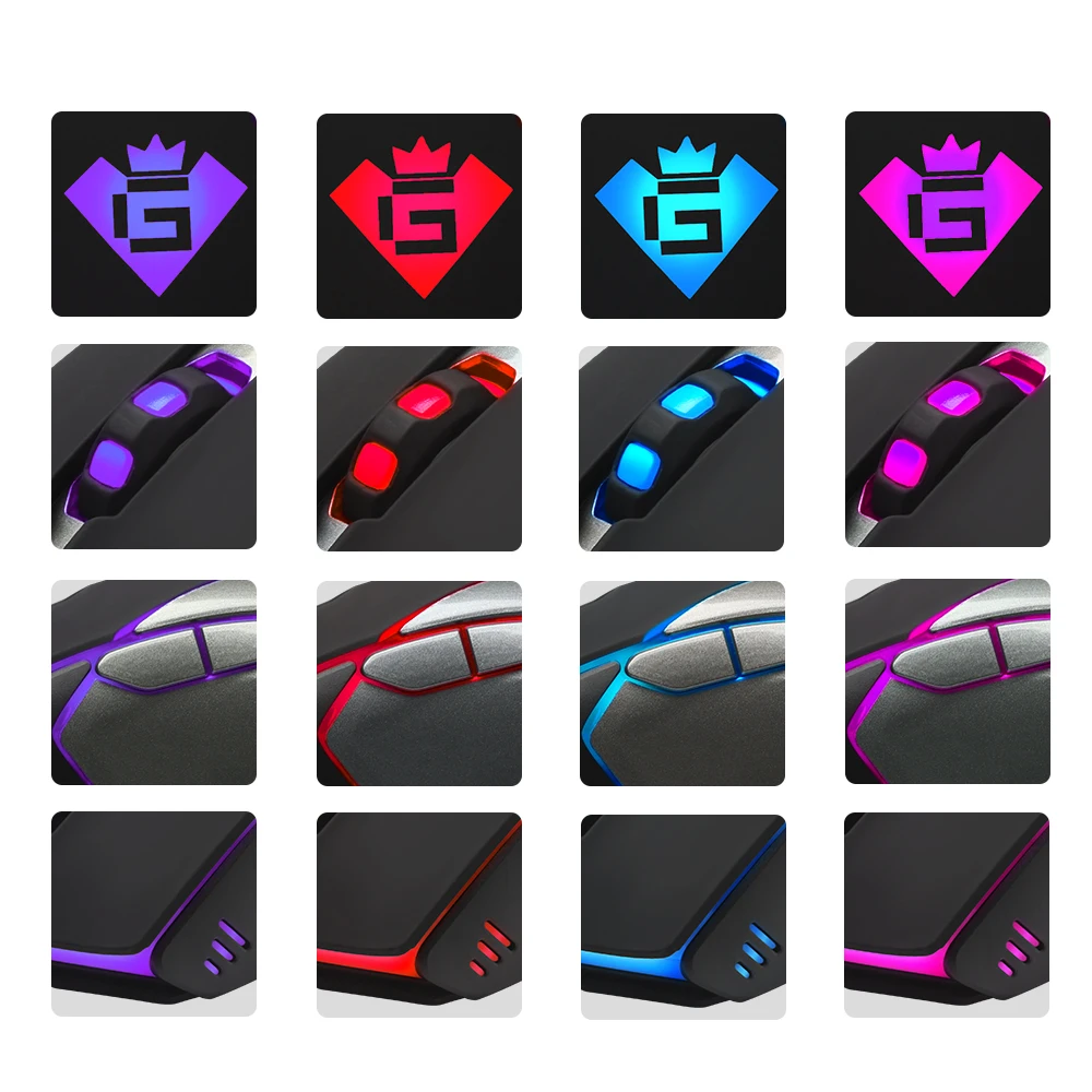 Rocketek USB мышь компьютерная 6 кнопок 2400 DPI|Мыши| |