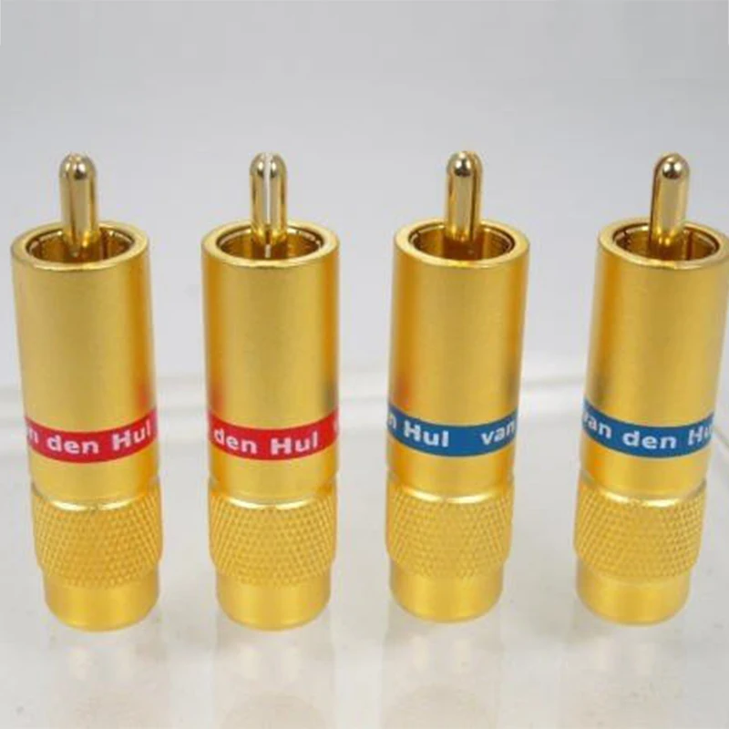 

Free shipping RCA male gold audio RCA Connector speaker plug