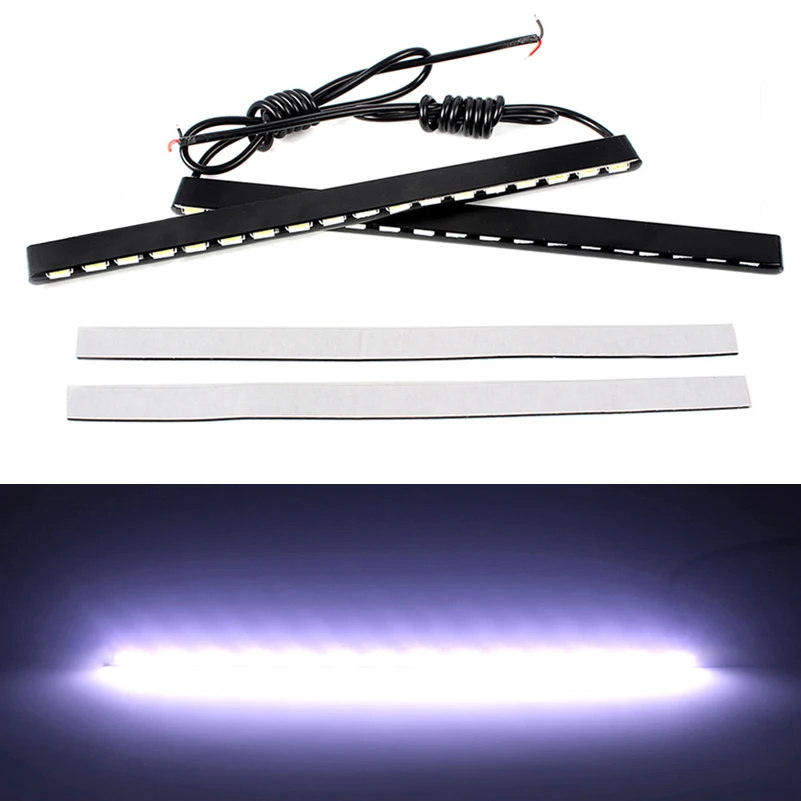 2 шт. 7030 SMD 12/14/18 LED C ar дневные ходовые огни D RL Противотуманные фары супер яркий
