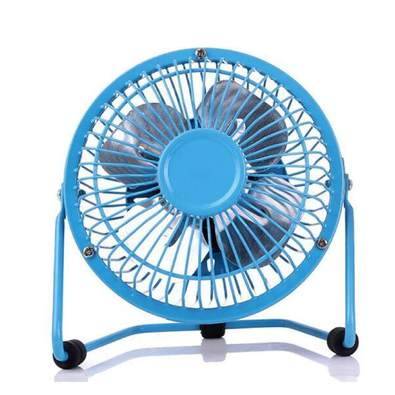 Portable Metal 4 Inch Small Desk Fan Usb Mini Fans Quiet Operation