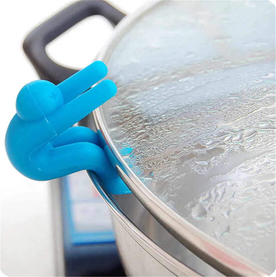 5pcs/lot Creative Rubber Cookware Lid Insert Kitchen Tool cocina mutfak