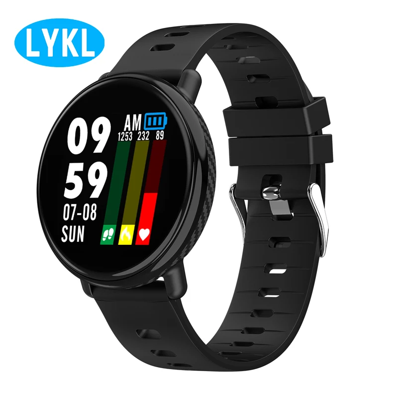 

LYKL IP68 waterproof full touch screen sports heart-shaped bracelet K1 smart watch with heart rate monitor fitness tracker