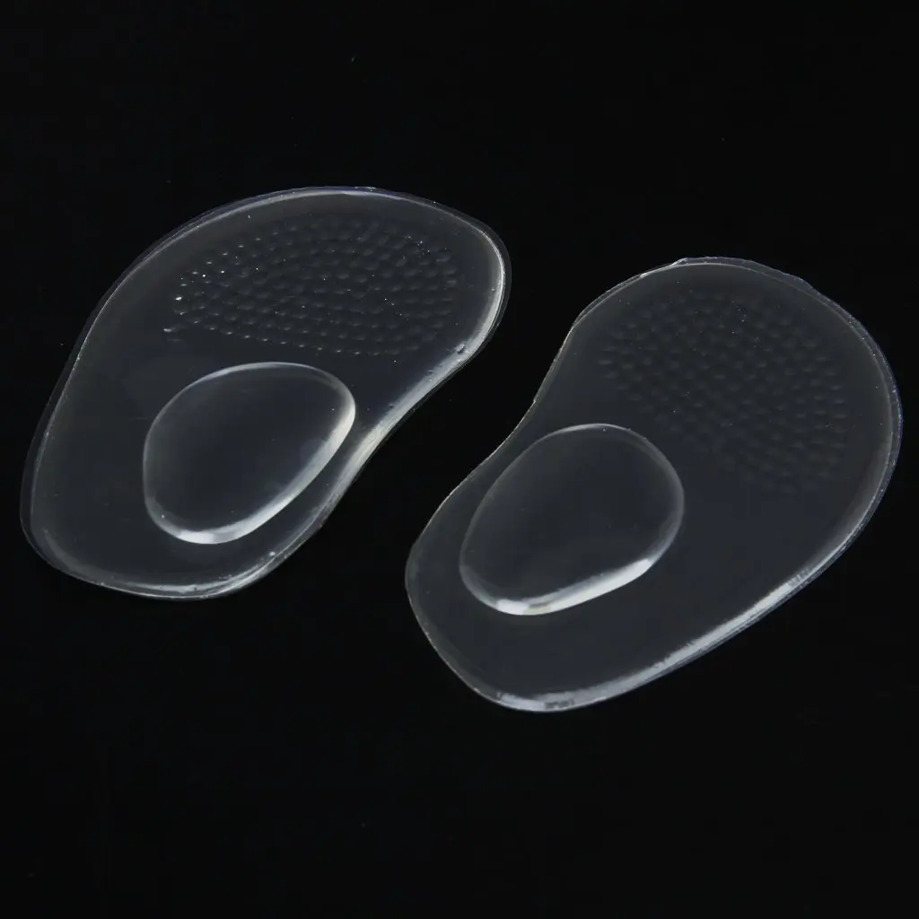 

1 pair Silicone Gel Insoles Shoe Pads for Arch Flat Feet Clear