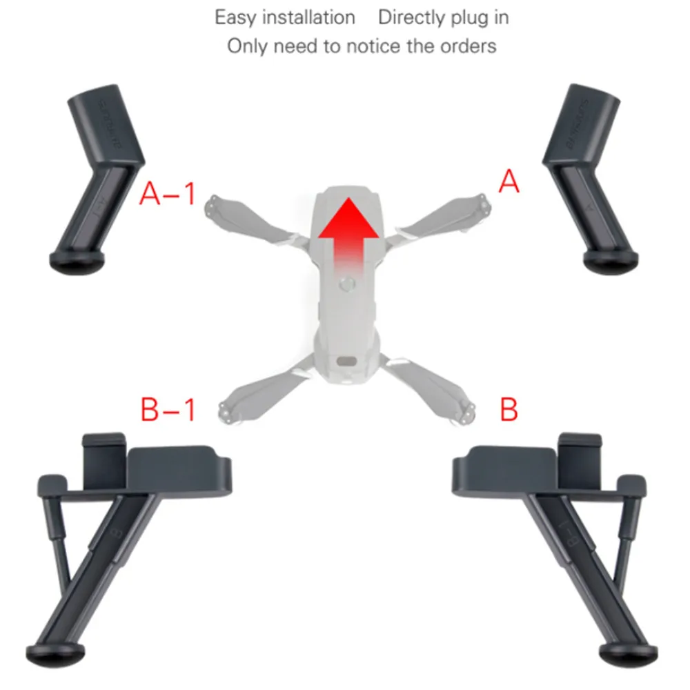 Модернизированный посадка Шестерни стабилизаторы расширения для DJI Мавик 2 PRO увеличить ноги вытянуты повысить Drone аксессуары для MAVIC 2