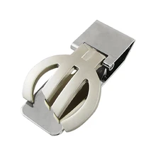 ABDB полированный металлический складной зажим для денег серебряный зажим для купюр зажим для денег