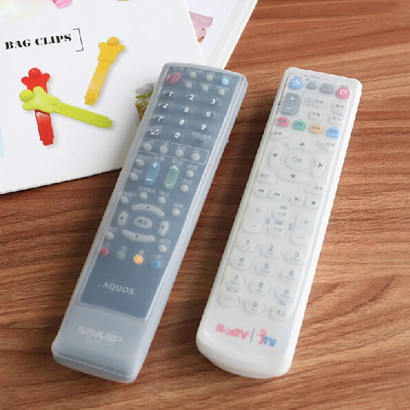 

Silicone TV Remote Control Protective Bag Air Condition Remote Control Case Dust Protective Holder Waterproof Storage Bag