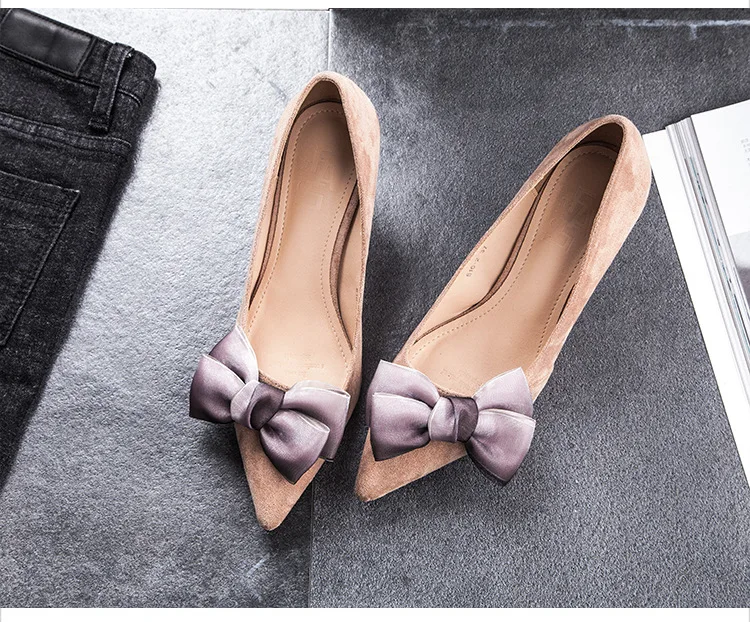 

2018 Thin High Heels Super High Pumps Women Shoes Red Pointed Toe High Heels brown color