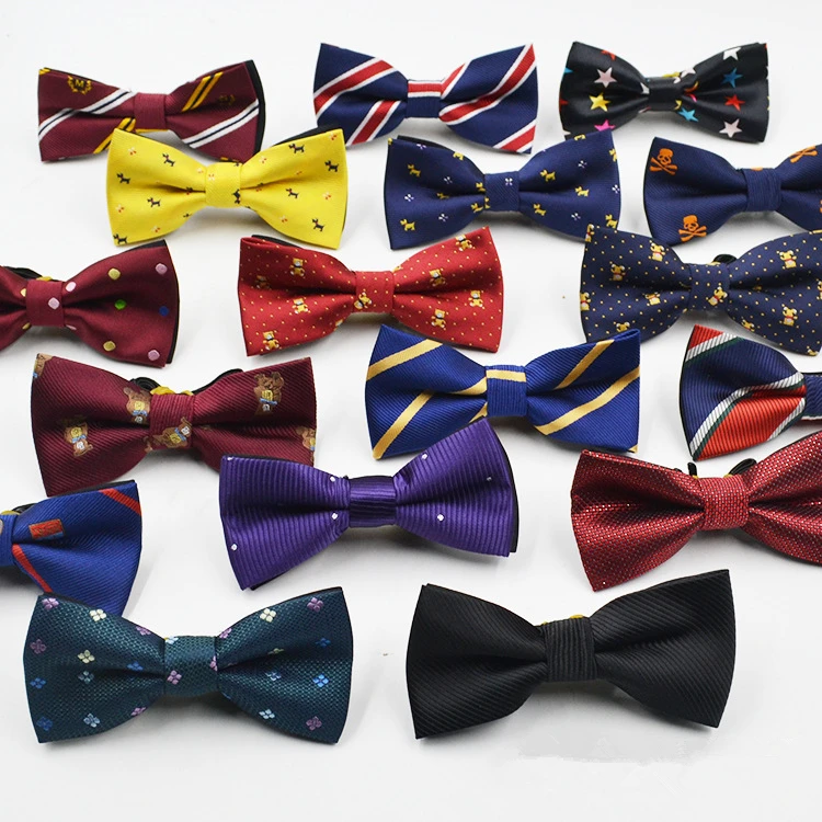 53 цвета, Детский галстук-бабочка, модный жаккардовый галстук-бабочка для малышей, классический детский галстук-бабочка в полоску
