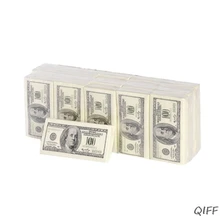 8 упаковок, креативная бумага для салфеток, 100 долларов, необработанная древесная масса, тканевый платок для лица, одноразовая посуда для свадьбы, дня рождения