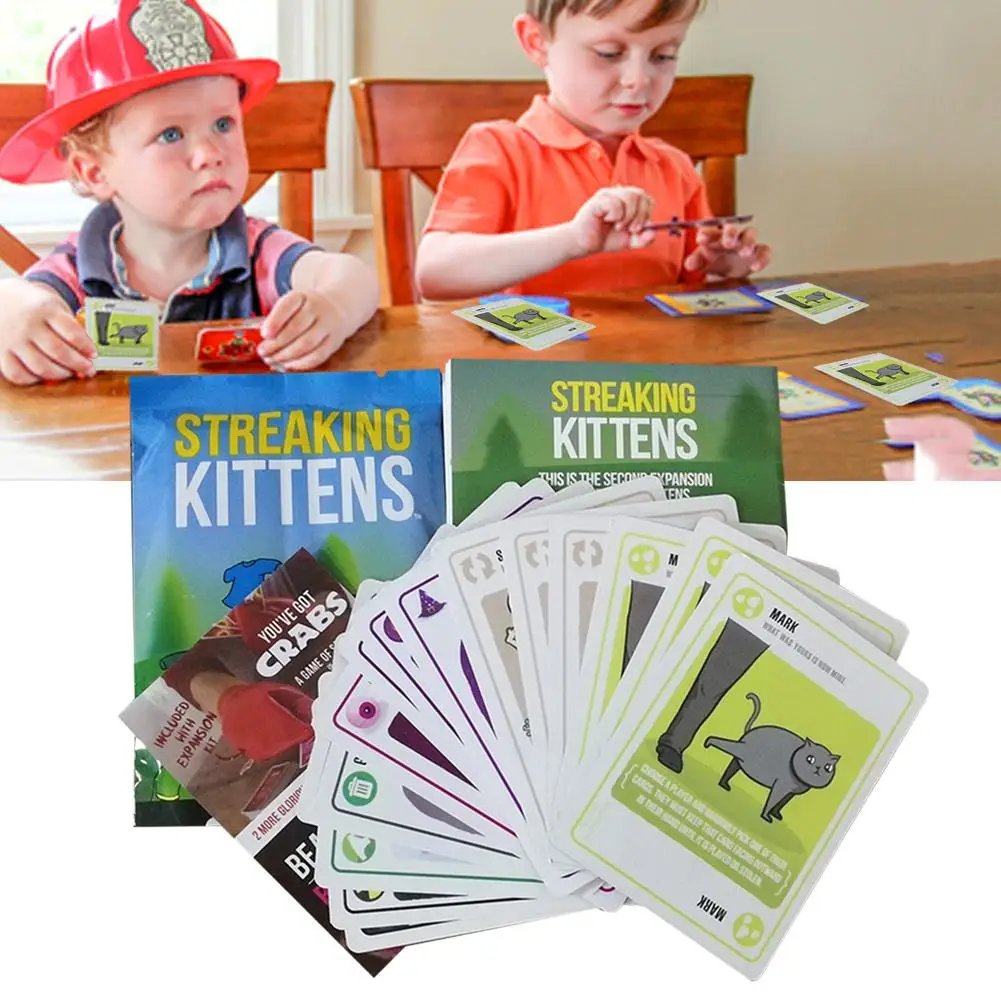 Развивающие котята инновационные детские карты-головоломки котята Вечерние игры котенок настольные игры карты для детей