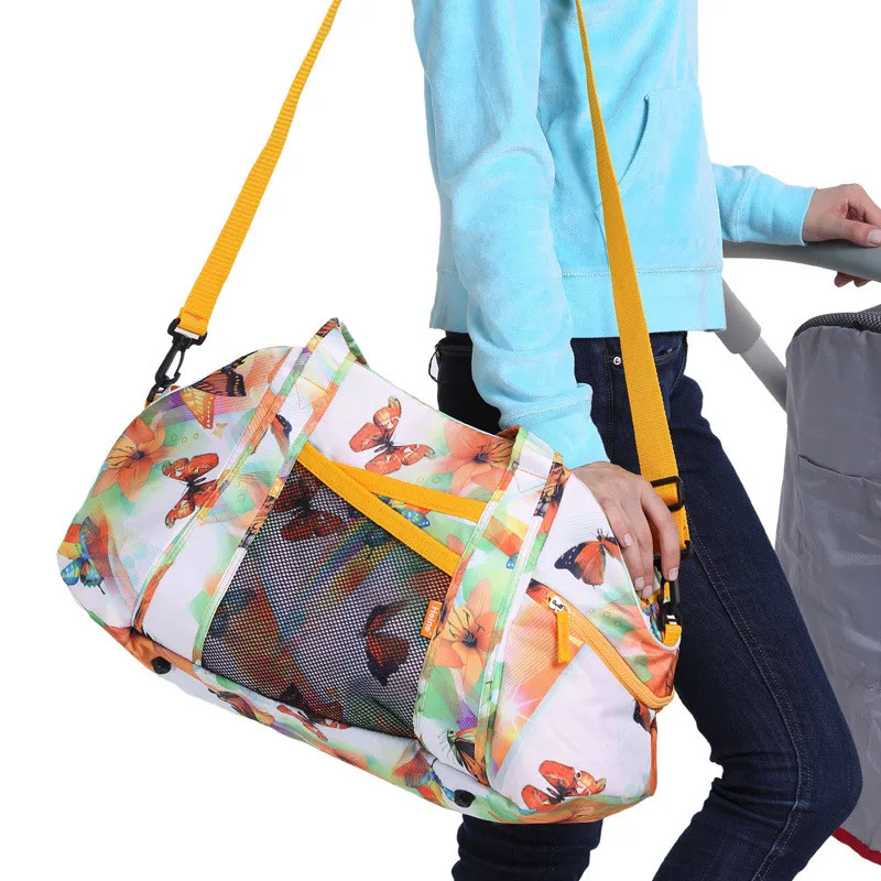 Fashion Mom Postnatal Exercise Sports Bags High-capacity Shoulder Diagonal Mummy Hobos Mother and Child Big Size14