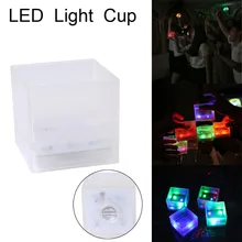 Органайзер светодиодный мигающий ПВХ чашка светящаяся вода жидкость активированный свет Кубок для вина вечерние питьевой чашки Taza de agua