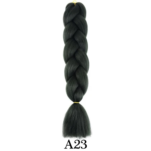 Джамбо косички Омбре Высокая температура волокна плетение волос 2" 100 г волокна крючком Расширение волос 1 шт./лот и 5 шт./лот - Цвет: T#Grey/613