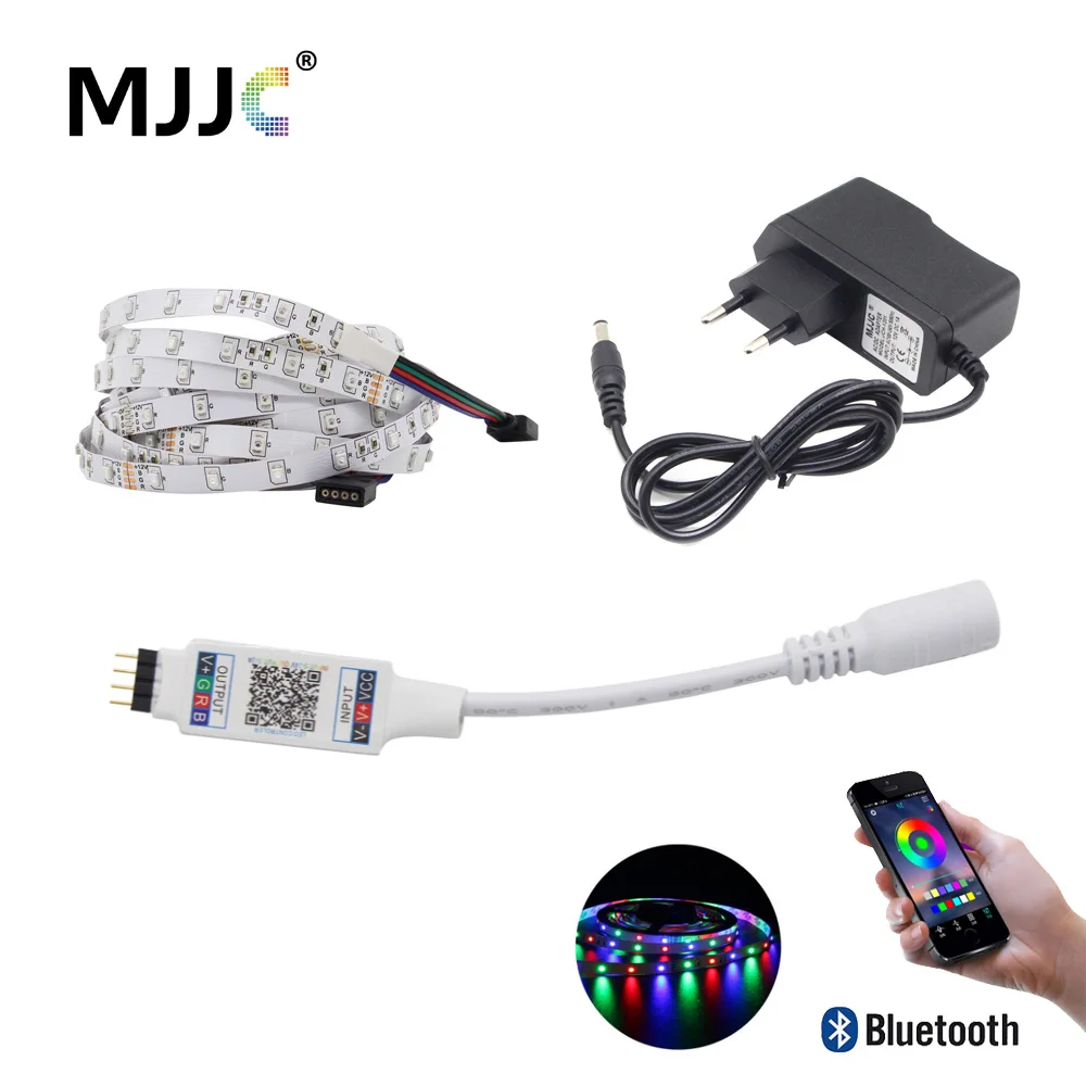 

Bluetooth LED Strip RGB Tira 12V 5M 10M SMD 2835 Waterproof Flexible DC 12V Fita LED Stripe Ribbon Tape Light for TV Home Decor