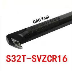 S32T-SVZCR16, 32 мм 93 градусов внутреннего точения инструменты магазин при фабрике, для VCMT1604 вставьте пену, скучно бар, машина