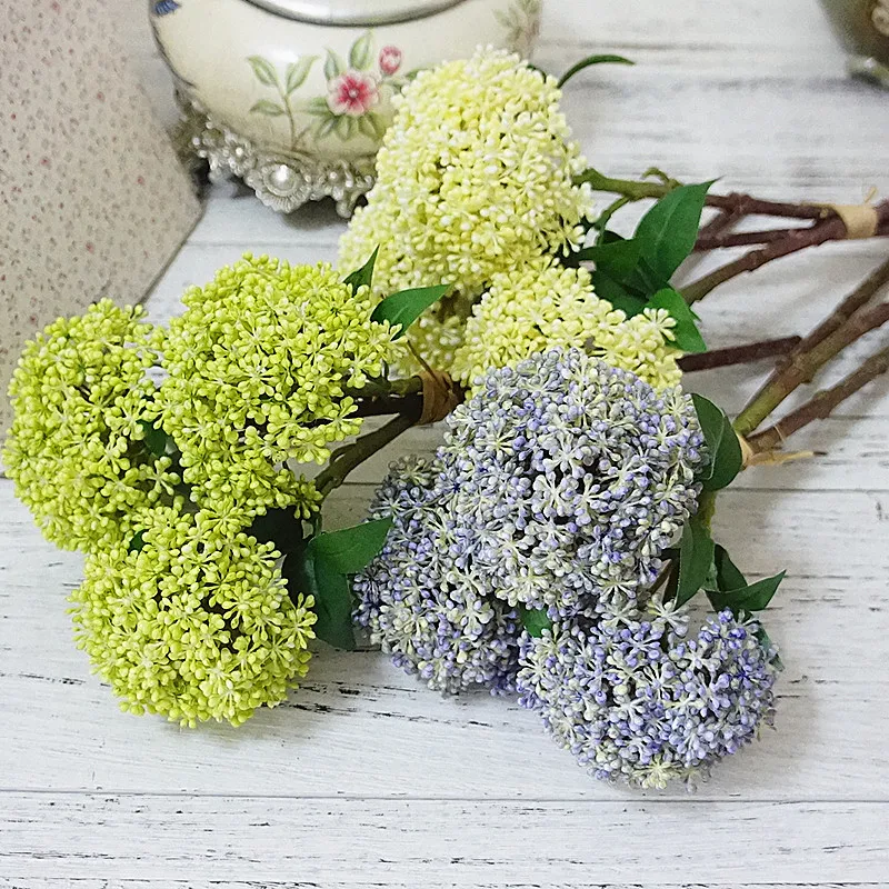 3 шт/набор искусственных овсянных искусственных пластиковых цветочных растений для осеннего украшения дома, сада, Цветочная композиция, искусственный цветок
