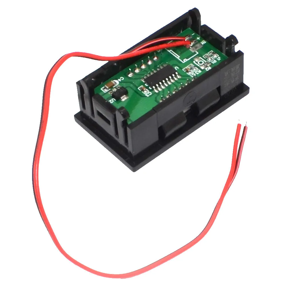Фирменная Новинка Дешевые 10 шт./лот Красный 0,5" DC4.5-30V 2 провода видео-телефон двери цифровой светодиодный Дисплей вольтметр с защитой от обратной shipping10000855