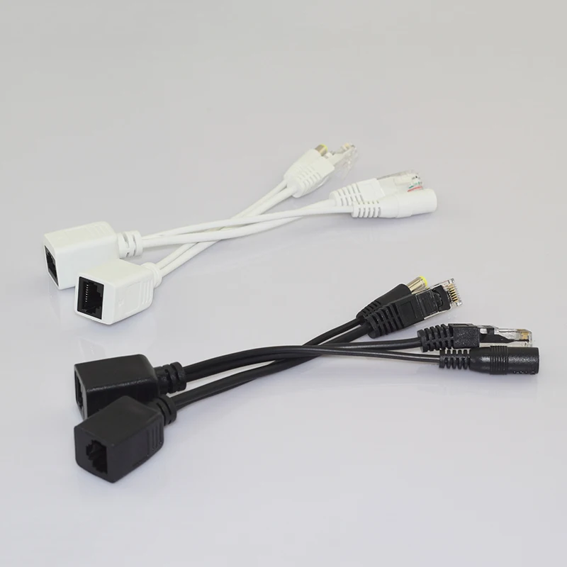 

Gakaki 10Pair Poe Adapter Cable Rj45 Poe Splitter Injector Kit Power Supply 12V Synthesizer Separator Combiner Cctv Accessories