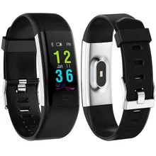 Год Горячая F07 плюс смарт-браслет IP68 Водонепроницаемый сердечного ритма трекер Фитнес браслет Цвет Экран с крови Давление браслет