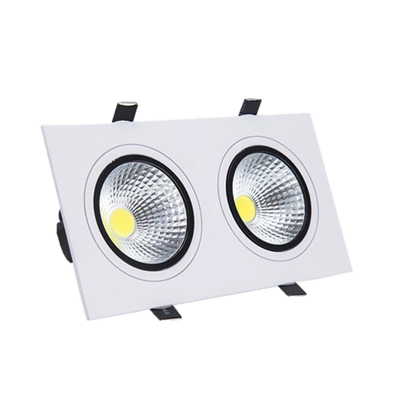 High-Brightness-Double-head-Square-led-downlight-Dimmable-10W-14W-18W-24W-led-cob-Recessed(2)