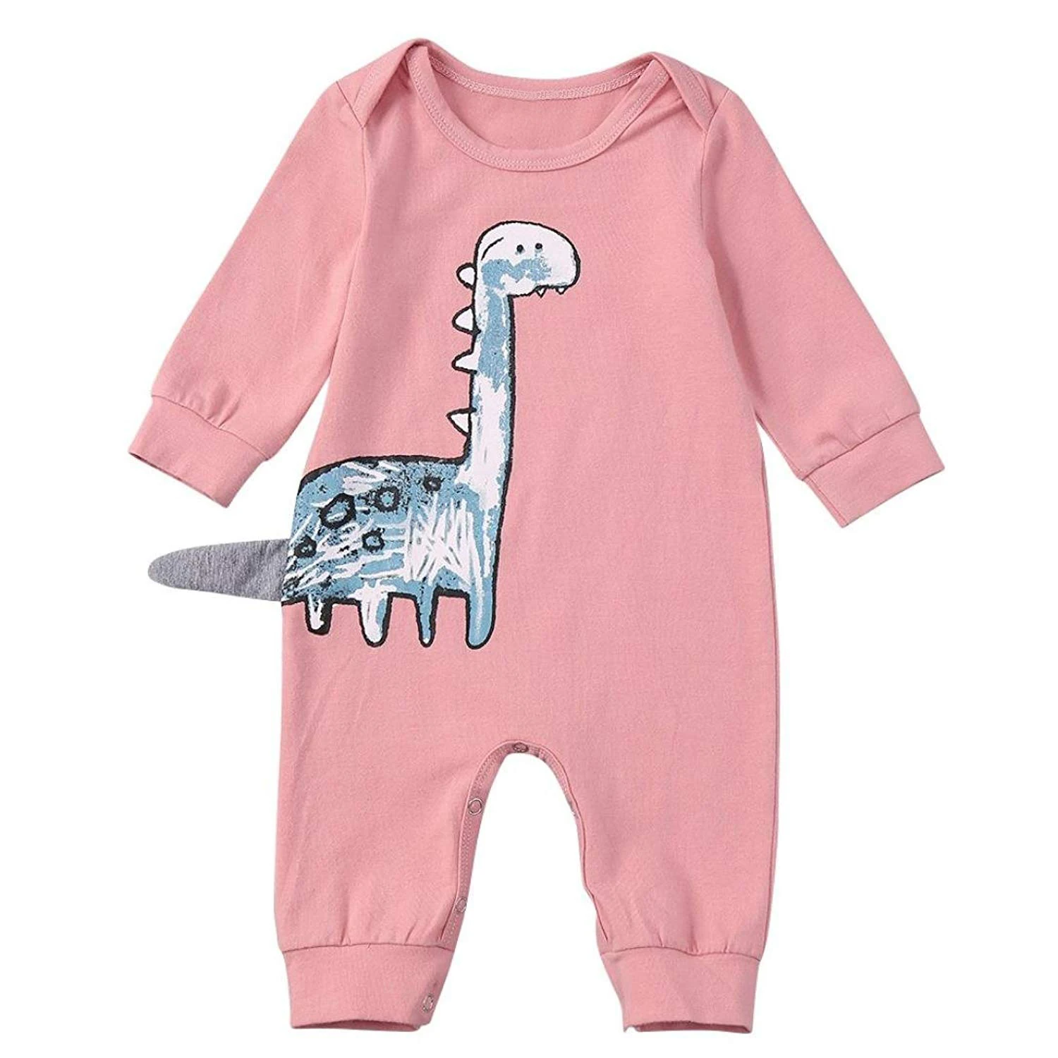 

Baby Girls Romper,Toddler Newborn Kid Boys Cartoon Dinosaur Tail Print Jumpsuit Casual Clothes Onesie