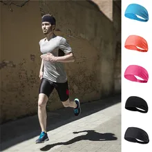 Унисекс впитывающая пот быстросохнущая повязка на голову Йога тренажерный зал твердая повязка-стрейч на голову