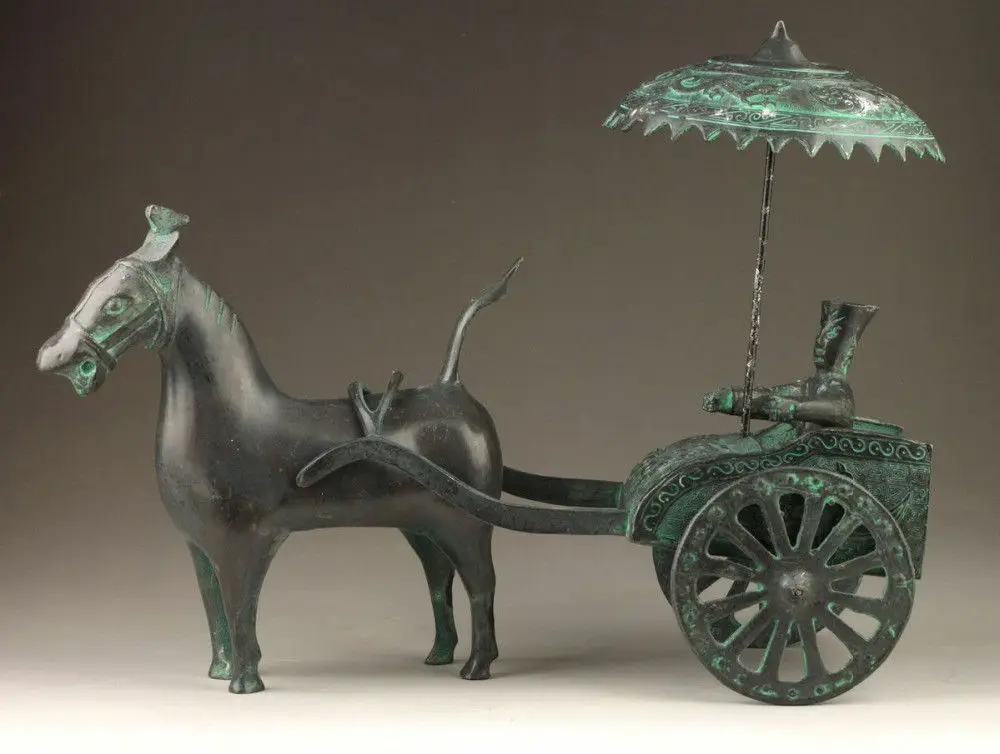 

Редкие старые антикварные китайские Оксидные будки ручной работы резная статуя из бронзы